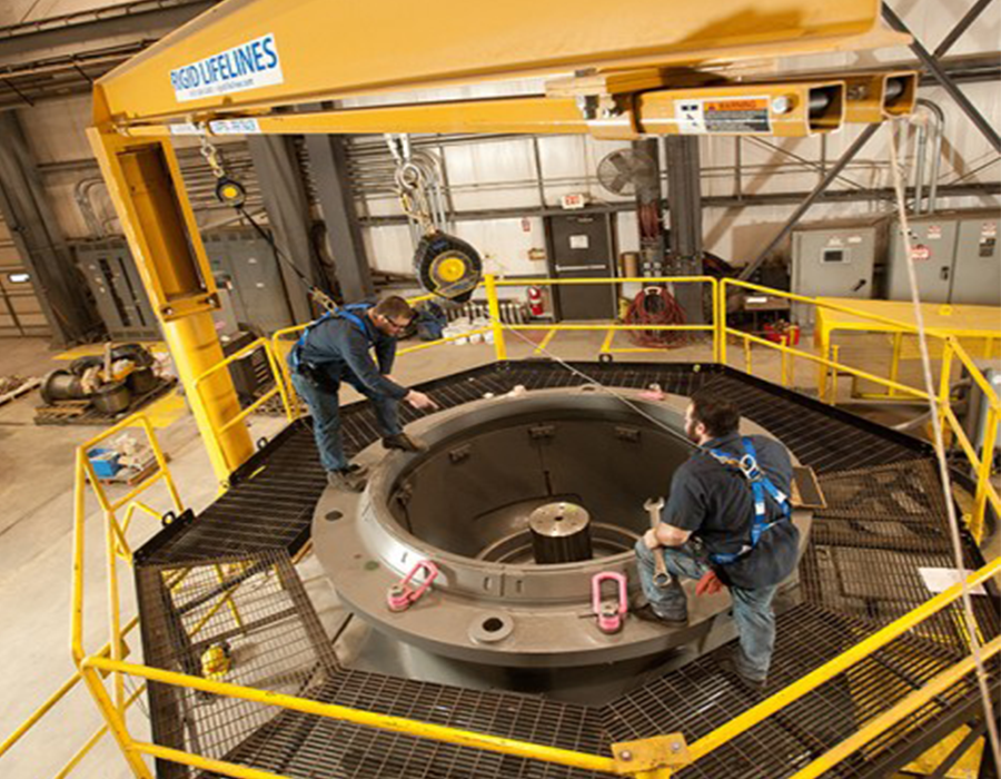 Sistema anticaídas en nave industrial