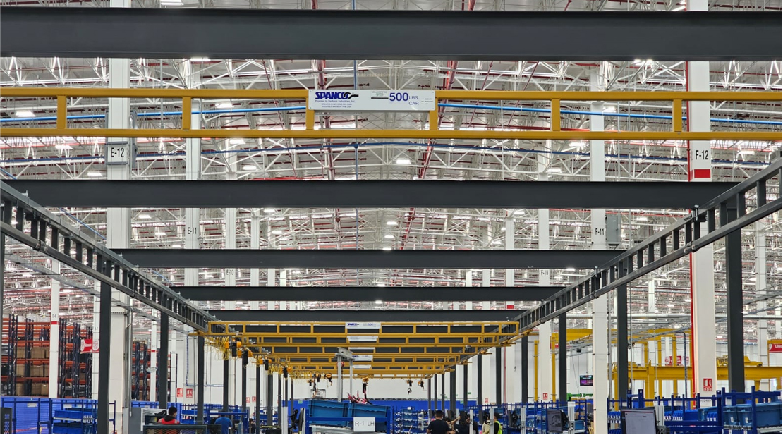 Monorriel Spanco en planta industrial